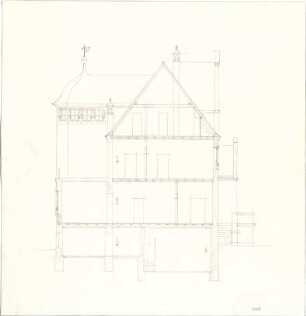 Fischer, Theodor; Würzburg; Haus Dr. Seifert - Schnitt