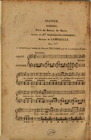 Olivier : tirée du roman de Marie