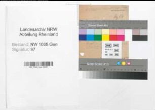 Schriftverkehr betr. Einzelfälle mit Fragebögen