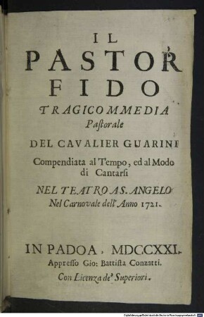 Il pastor fido