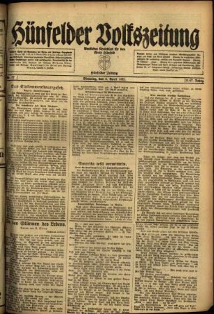 Ausgabe vom Dienstag, den 05. April 1921.