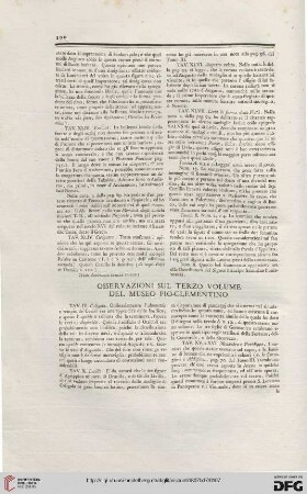 Osservazioni sul terzo volume del Museo Pio-Clementino