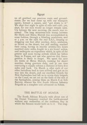 The battle of Agagia