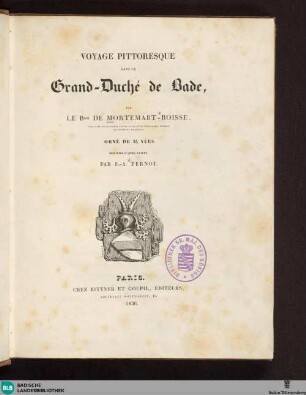 Voyage pittoresque dans le Grand-Duché de Bade