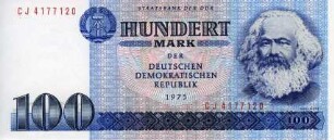 Deutsche Demokratische Republik: 100 Mark 1975