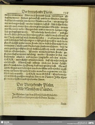 Der Vierzehende Psalm. Alle Menschen Sünder