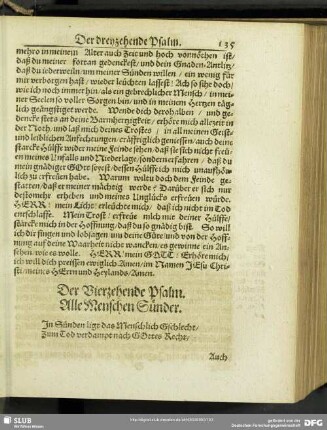 Der Vierzehende Psalm. Alle Menschen Sünder