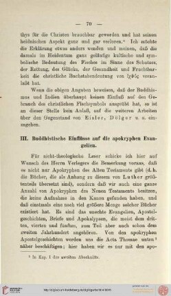 III. Buddhistische Einflüsse auf die apokryphen Evangelien