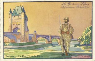 Worms - Le Pont sur le Rhin