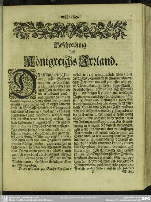 Beschreibung des Königreichs Irrland