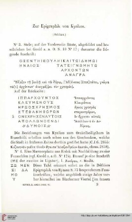 6: Zur Epigraphik von Kyzikos, [2]