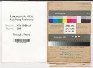 Entnazifizierung Franz Mutspill , geb. 09.09.1909 (Schulhelfer)