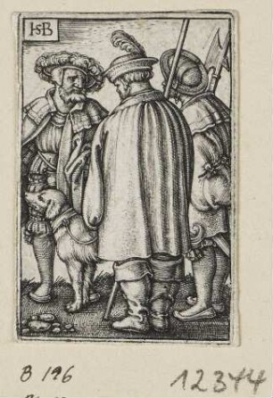 Drei Soldaten und der Hund