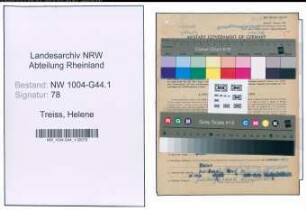 Entnazifizierung Helene Treiss , geb. 06.03.1911 ()