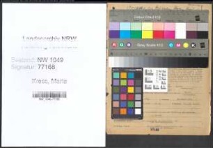 Entnazifizierung Maria Kress , geb. 22.10.1900 ()