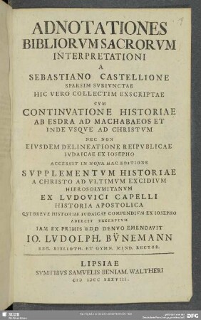 Adnotationes Bibliorum Sacrorum