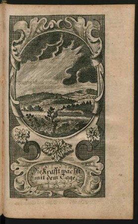 Die Krafft wächst mit dem Tage
