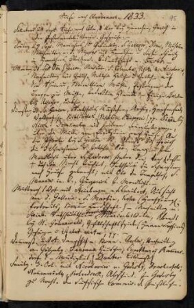 September / Oktober 1833. Reise nach Andernach