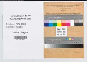 Entnazifizierung August Katzer, geb. 03.09.1904 (Bueroangest.)