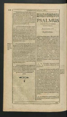 Psalmus Centesimus Undecimus - Psalmus Centesimus Vigesimus.