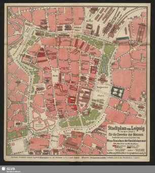 Stadtplan von Leipzig (innere Stadt)