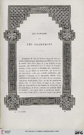 2. Pér. 2.1869: Les maîtrises et les académies