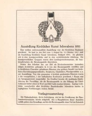 Ausstellung Kirchlicher Kunst Schwabens 1911