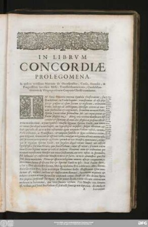 In Librum Concordiae Prolegomena.