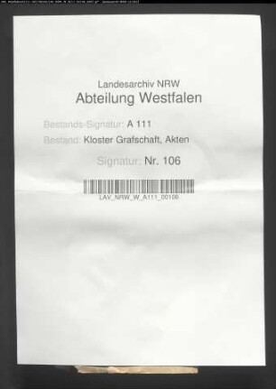 Rechnung über Empfang und Ausgaben an Korn und Geld