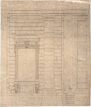 ohne Verfasserangabe; Würzburg (Bayern); Residenz, Bauaufnahme - Fassade (Detail)