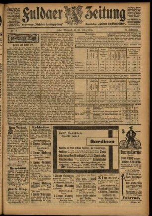 Zweite Ausgabe vom Mittwoch, den 30. März 1904.