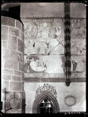 evangelische Stadtkirche; Fresken im Chor nach der Restaurierung