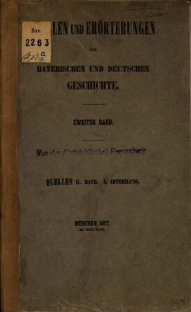 Quellen zur Geschichte Friedrich's des Siegreichen. 2[,1/2], Michel Beheim und Eikhart Artzt