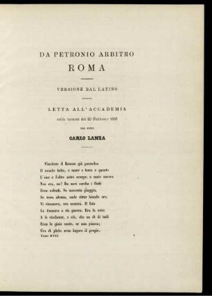DA PETRONIO ARBITRO ROMA