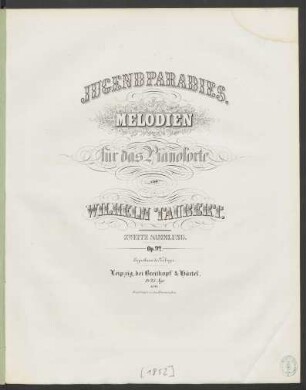 Jugendparadies : Melodien für das Pianoforte ; zweite Sammlung Op. 92