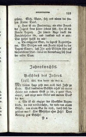 Jahreswechsel.