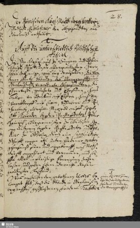 Der Römischen Käys. Maj. drey unterschiedliche resolutiones den Abgesandten aus Oberlauß[itz] ertheilt.