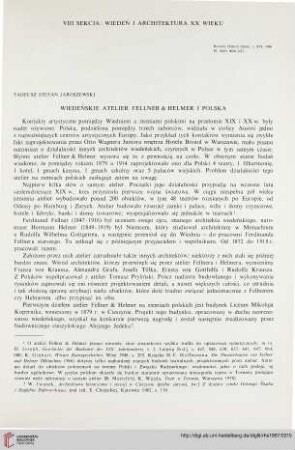 16: Wiedeńskie atelier Fellner & Helmer i Polska