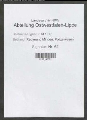Bade- und Fremdenpolizei im Bad der Saline Neusalzwerk, ab 1848 Bad Oeynhausen