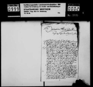 Gesuch der Heimbürgen in der Grafschaft Virneburg um Auslieferung der Landmaßbücher.