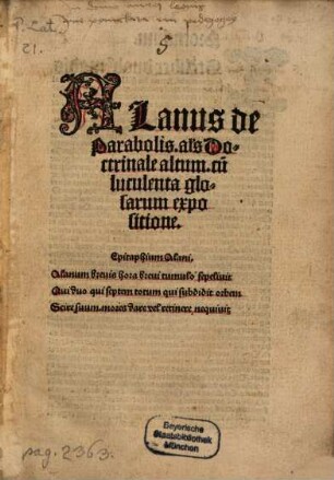 Doctrinale altum