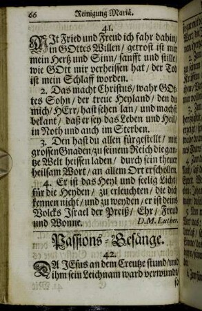 Passions-Gesänge.
