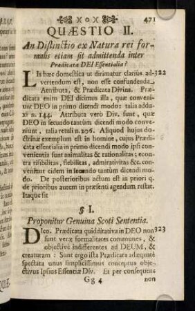 471-481, 323. Dico. Praedicata quidditativa in Deo non ...