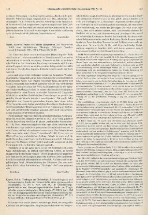 751-754 [Rezension] Kearns, Rollin, Vorfragen zur Christologie