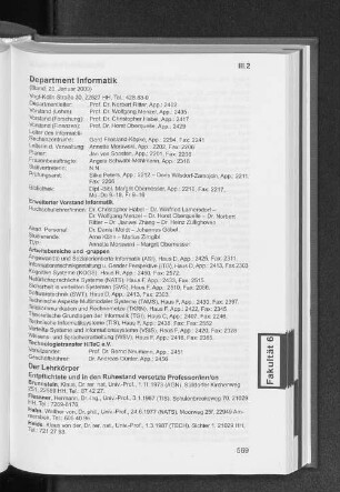 Department Informatik