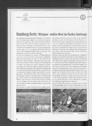 Hamburg-Serie: Wittmoor - weißes Moor im Norden Hamburgs