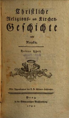 Christliche Religions- und Kirchen-Geschichte, 3