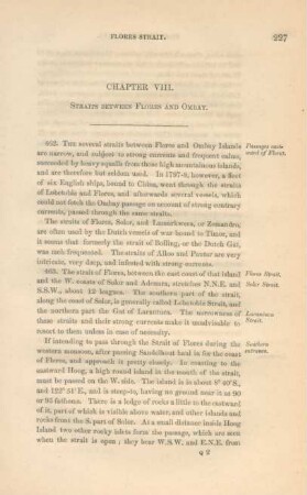 Chapter VIII. Straits between Flores and Ombay