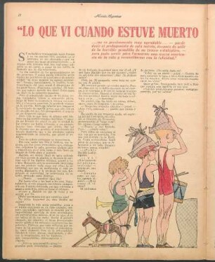 "Lo que vi cuando estuve muerto : Novela de Oscar Charpentier