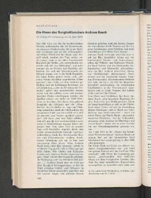 Die Ahnen des Rungholtforschers Andreas Busch. Zu seinem 90. Geburtstag am 16. Juni 1973.